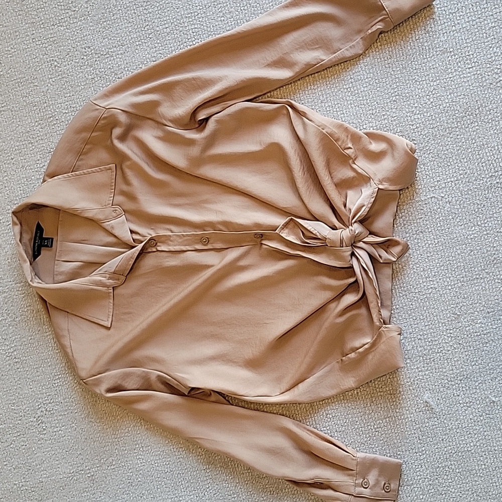 Banana Republic Silky Camel Blouse